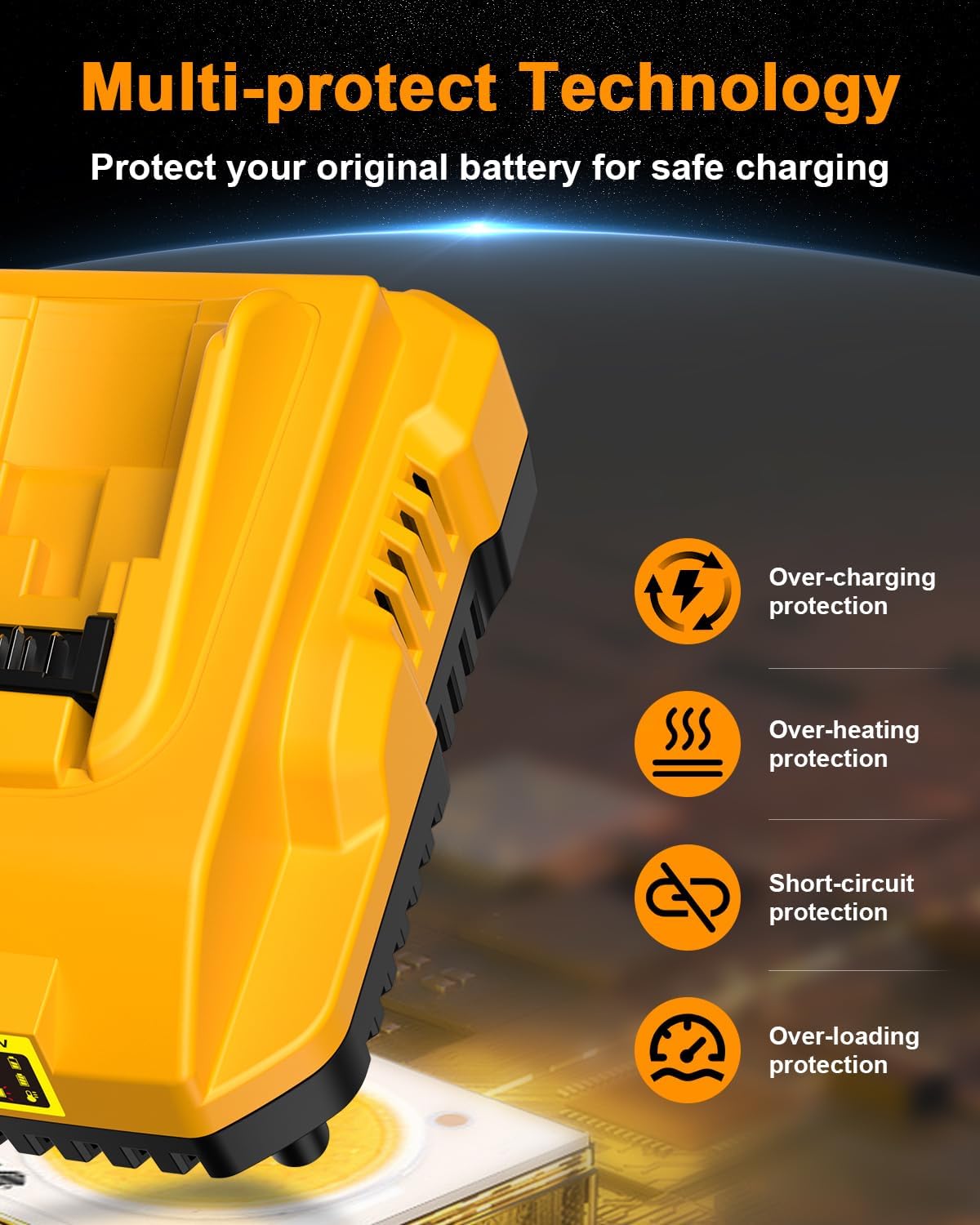DCB112 20V MAX Battery Charger Replacement for Dewalt Battery Charger, Compatible with Dewalt 12V-20V Battery – Bild 3