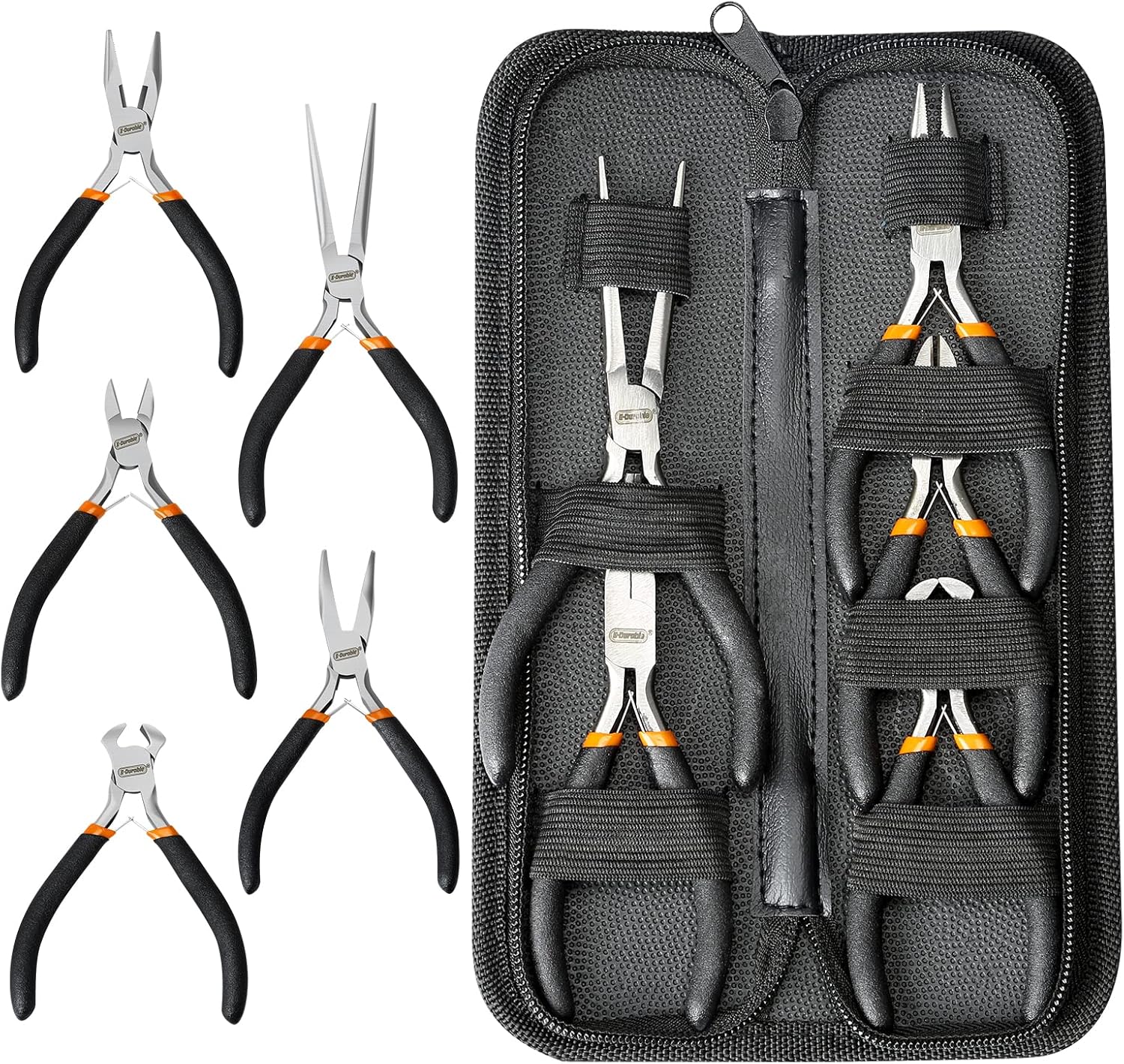 SOONAN 5 Pieces Mini Pliers, Long Lasting Tool Set Cable Cutters